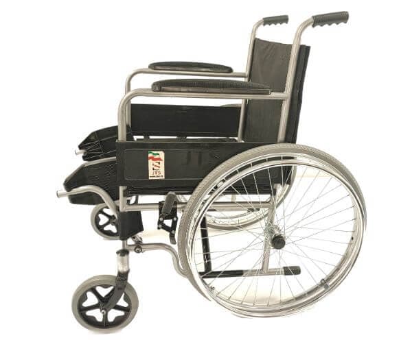 ویلچر ساده جی تی اس JTS-809R پره فلزی — تصویر ۳