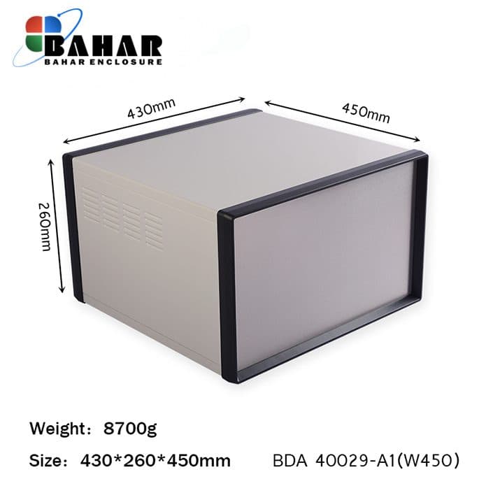 BDA 40029-A1 W450 جعبه فلزی با پانل آلومنیوم ماژول — تصویر ۲