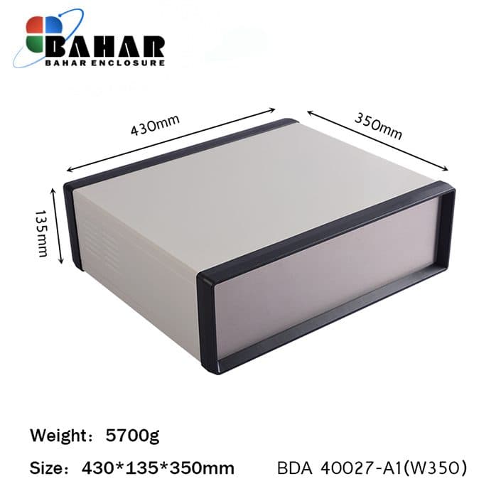 BDA 40027-A1 W350 جعبه فلزی با پانل آلومنیوم ماژول
