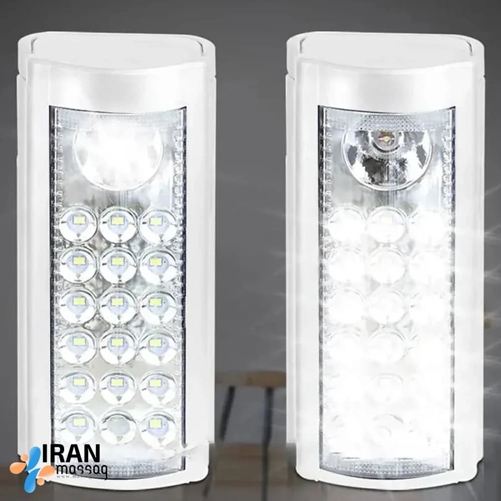 چراغ اضطراری شارژی LED مدل GD-8020 | قابلیت شارژ با برق شهری و دارای پورت USB — تصویر ۶