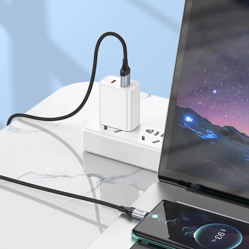 کابل شارژ USB-A به USB-C هوکو مدل X102 طول 1 متر — تصویر ۹
