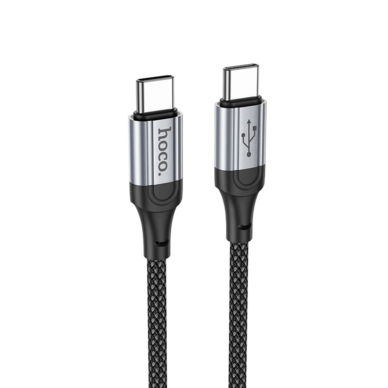 کابل شارژ 60 وات USB-C به USB-C هوکو مدل X102 طول 1 متر