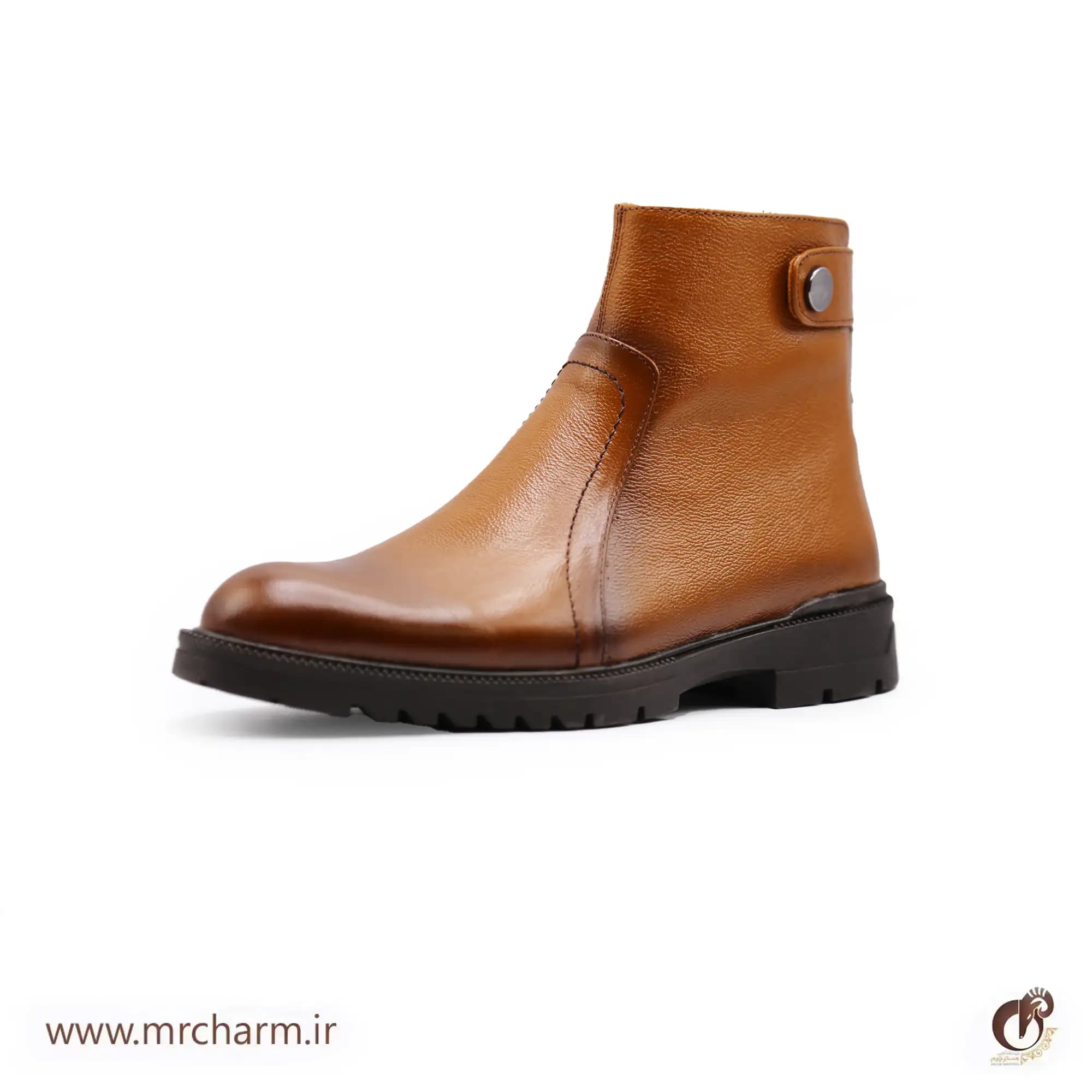 بوت چرم مردانه mrc1122-01 — تصویر ۲
