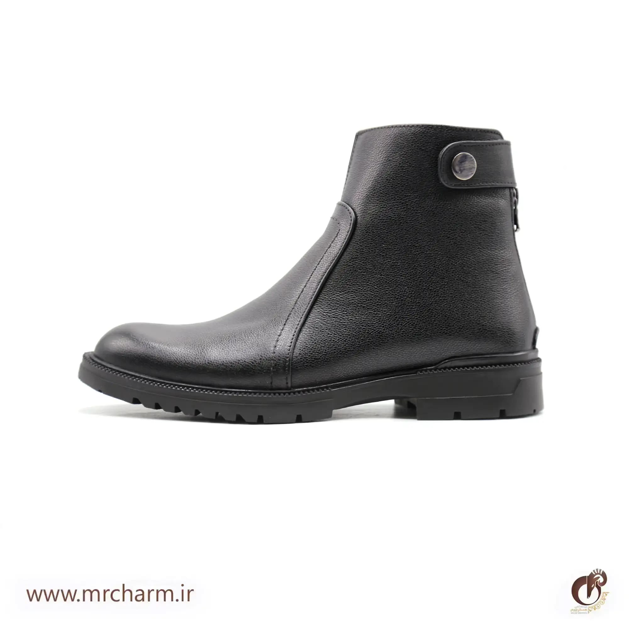 بوت چرم مردانه mrc1122-01 — تصویر ۷