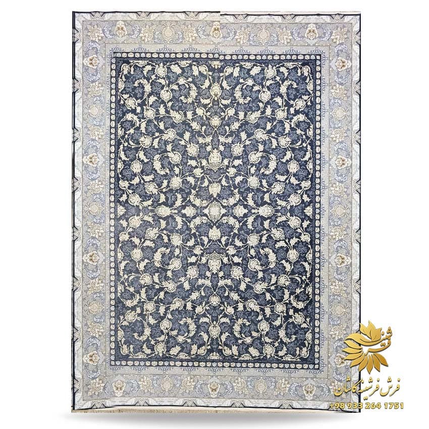 فرش ۱۲۰۰ شانه طرح افشان طرح پرستو متالیک