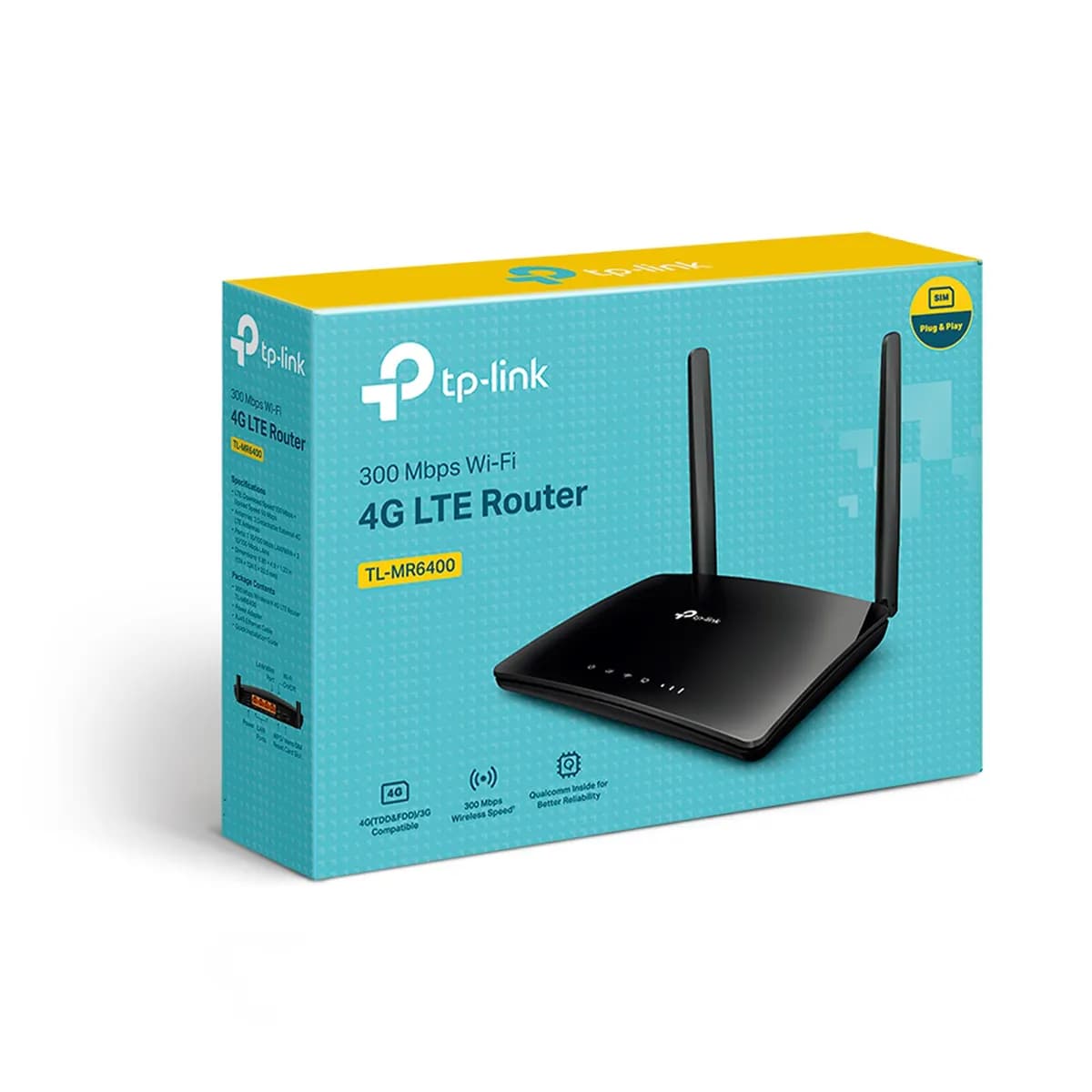مودم – روتر 4G LTE تی پی لینک TP-Link TL-MR6400 V5.3 300 Mbps Wireless N 4G LTE Router — تصویر ۴