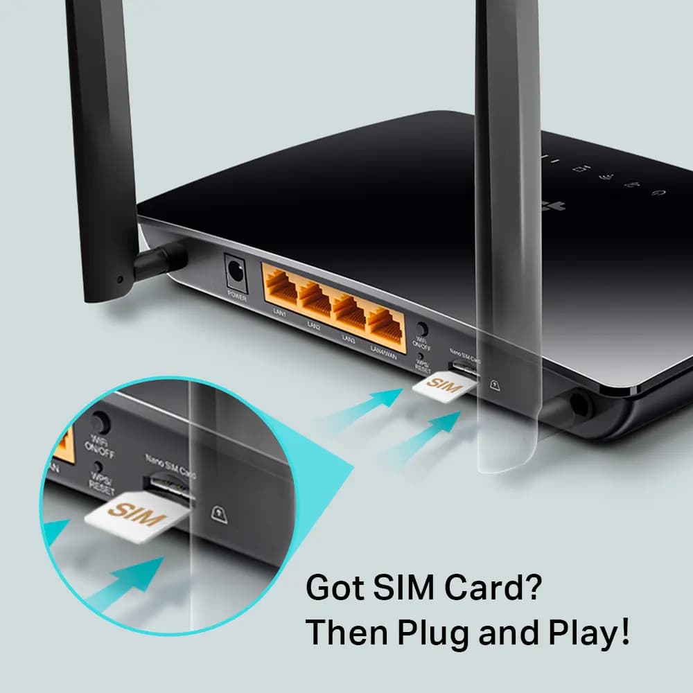 مودم – روتر 4G LTE تی پی لینک TP-Link TL-MR6400 V5.3 300 Mbps Wireless N 4G LTE Router — تصویر ۵
