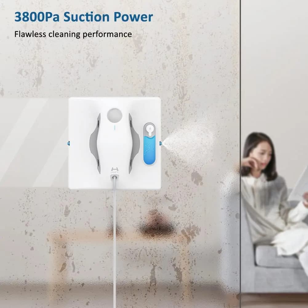 شیشه پاک کن رباتیک شیائومی مدل Xiaomi HUTT W8 Dual Water Spray Window Cleaning Robot — تصویر ۵