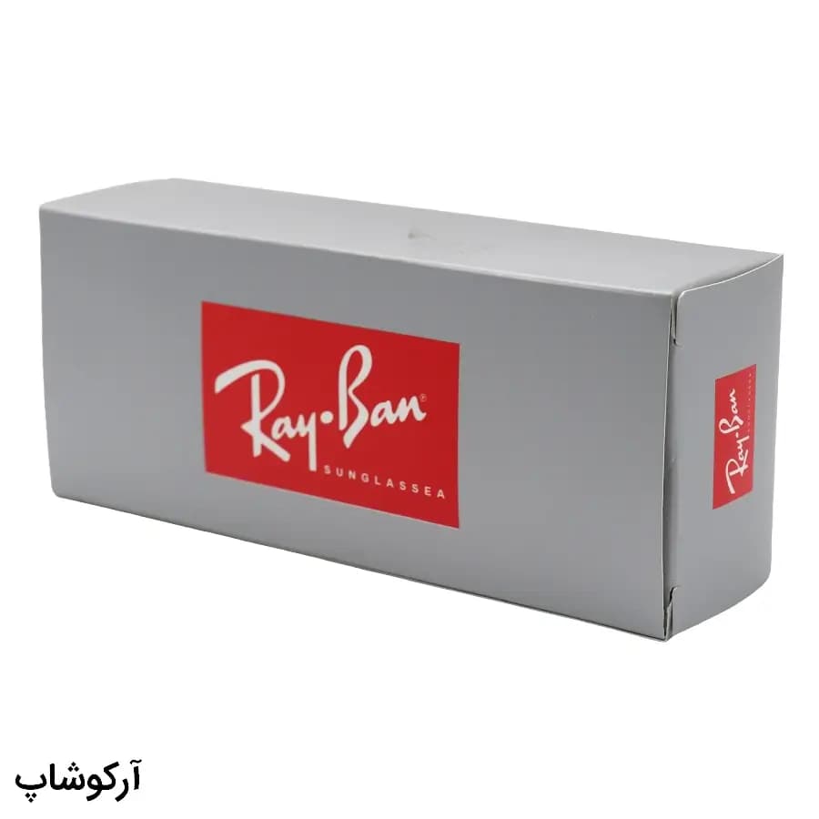 پک عینک برند ریبن (Ray-Ban) با تمام تجهیزات و قاب قهوهای رنگ و چرمی مدل 993107 — تصویر ۵