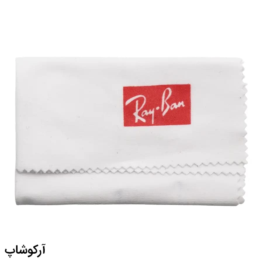 پک عینک برند ریبن (Ray-Ban) با تمام تجهیزات و قاب قهوهای رنگ و چرمی مدل 993107 — تصویر ۷