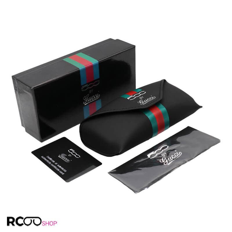 پک اورجینال عینک مشکی رنگ گوچی Gucci با تمام تجهیزات مدل 992262