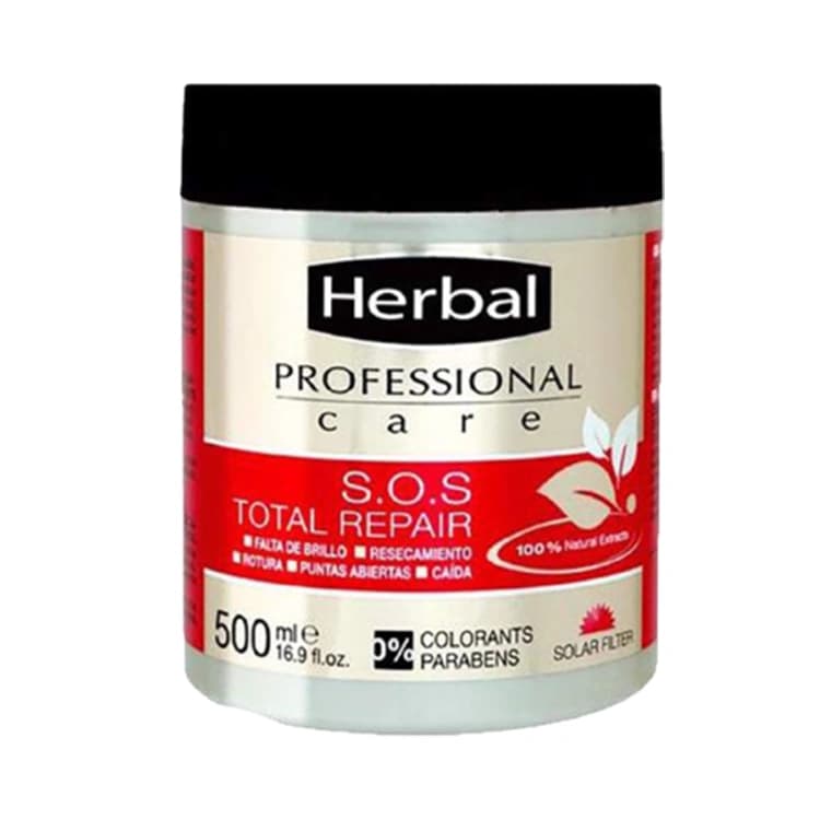 ماسک مو Herbal مدل SOS Total Repair حجم 500 میلی لیتر