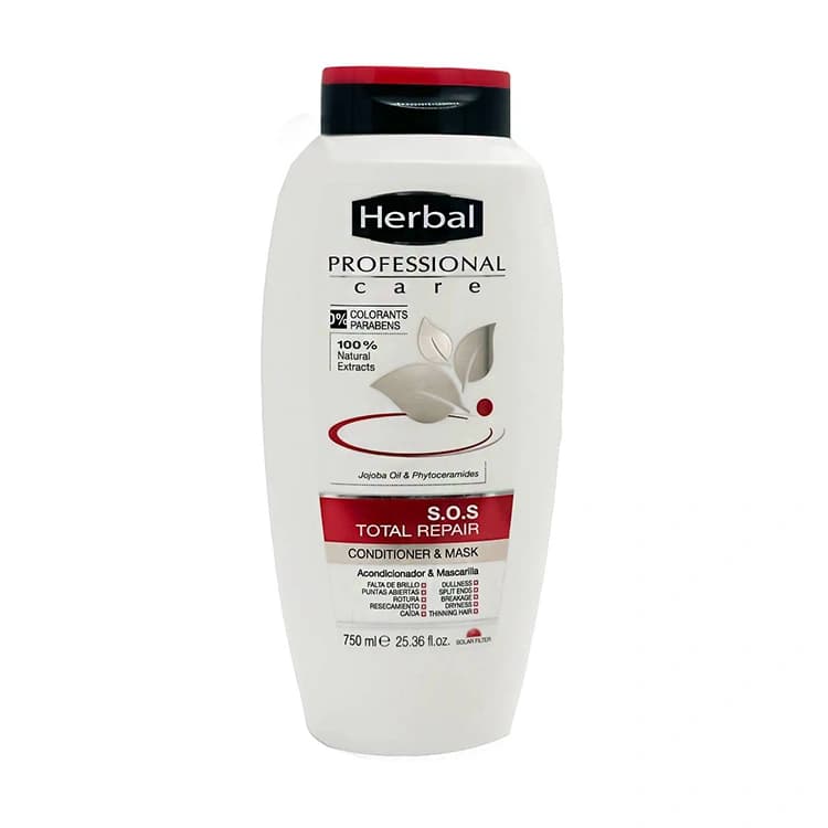 نرم کننده مو Herbal مدل SOS Total Repair حجم 750 میلی لیتر — تصویر ۲