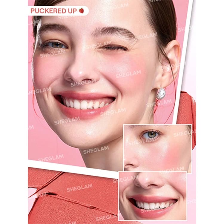 رژ گونه و لب Sheglam مدل Strawberry Whirl — تصویر ۴