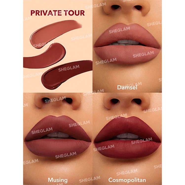 ست رژ لب مایع Sheglam مدل Matte Allure Mini — تصویر ۴