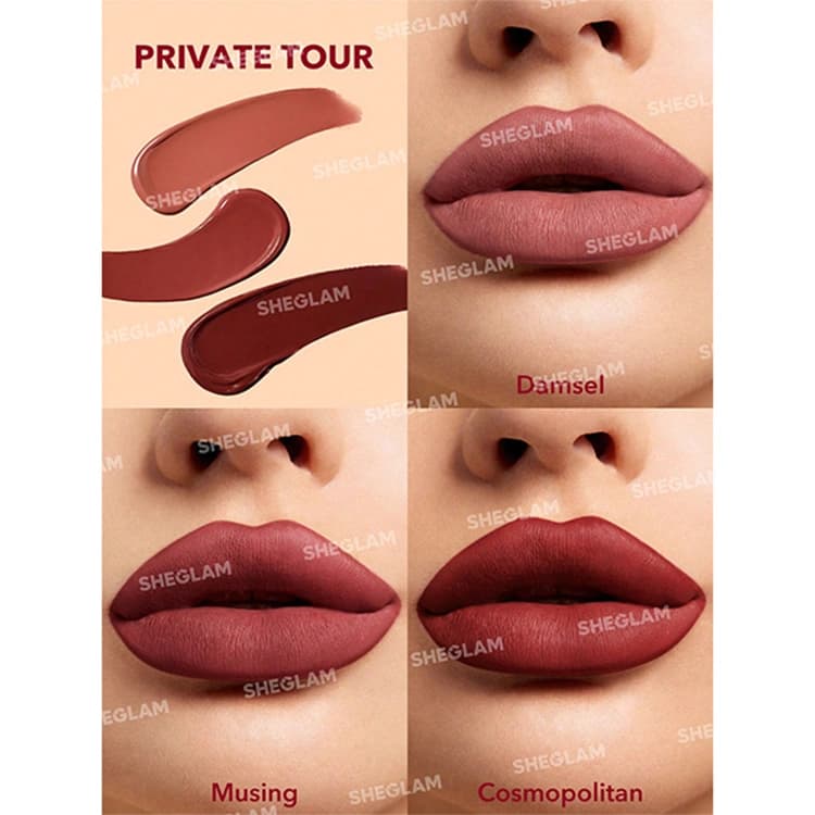 ست رژ لب مایع Sheglam مدل Matte Allure Mini — تصویر ۶