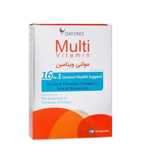 کپسول مولتی ویتامین دایونیکس فارما 30 عددی — تصویر ۳