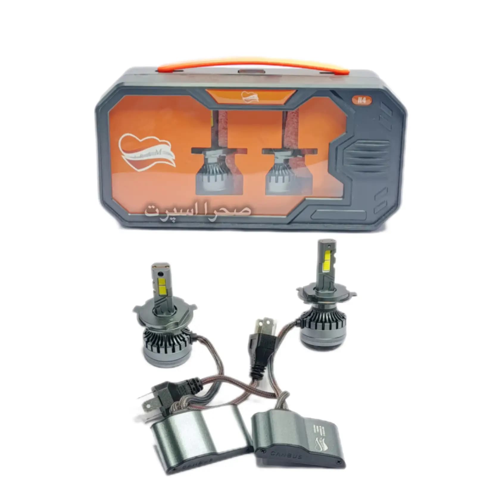 هدلایت مدل V90 توان 100 وات پایه H4 رنگ سفید یخی