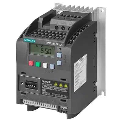 اینورتر سه فاز زیمنس Siemens V20 توان ۰٫۷۵KW کد ۶SL3210-5BE17-5UV0