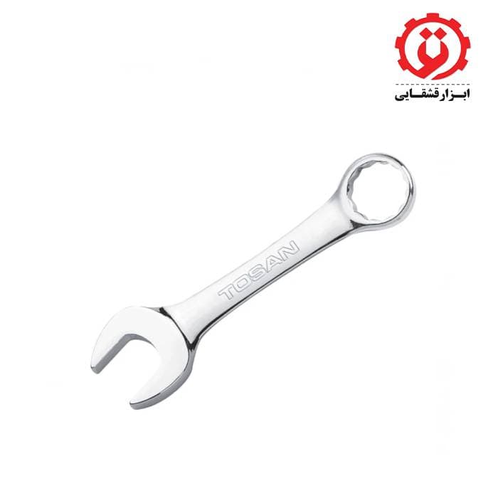 آچار یکسر تخت یکسر رینگ کوتاه سایز 10 توسن — تصویر ۲
