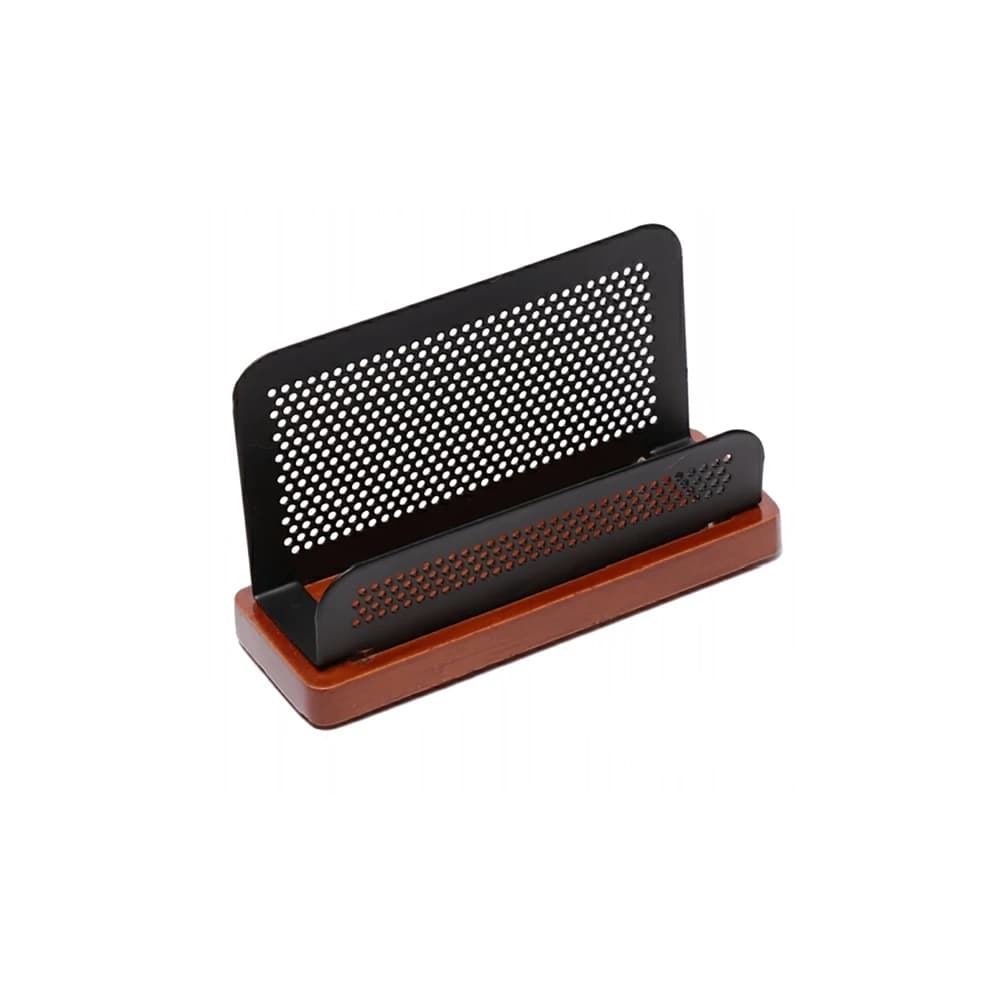 جای کارت ویزیت چوب و فلز جهان نما کد W-17