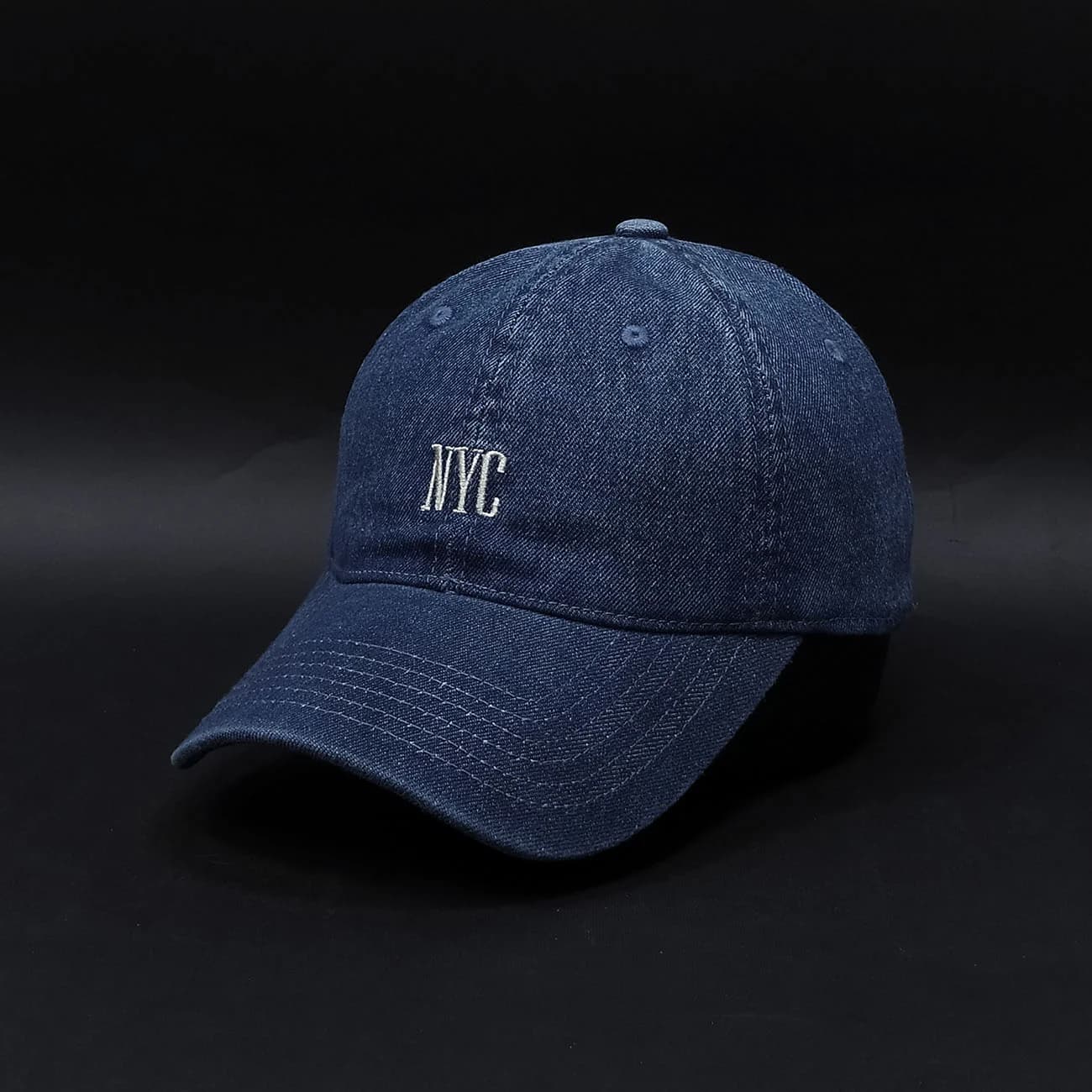 کلاه بیسبالی جین NYC | کلاه دنیم استریتاستایل با طراحی وینتیج نیویورکی و استایل خیابانی خاص — تصویر ۳