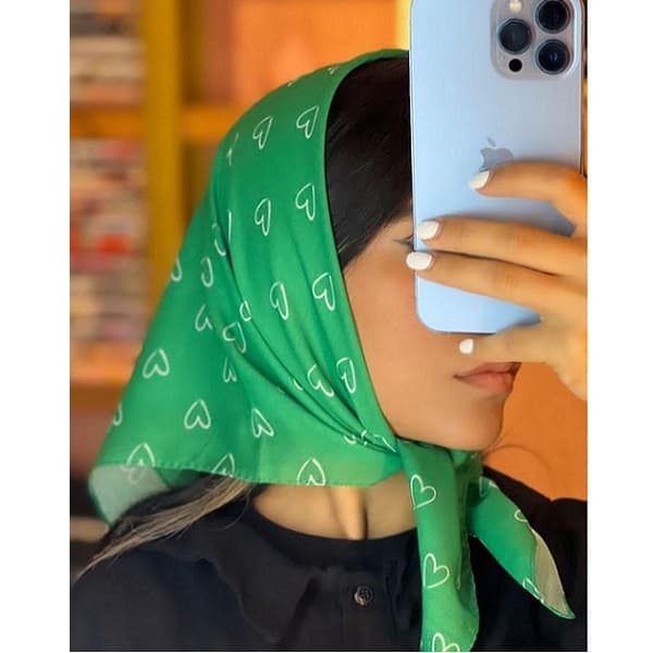مینی اسکارف قلبی ایرانی کد 189 — تصویر ۲