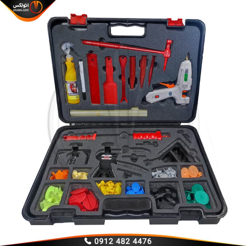 کیف ابزار صافکاری چسبی 140 پارچه استارکلیپس ترکیه (با فوم) — تصویر ۲