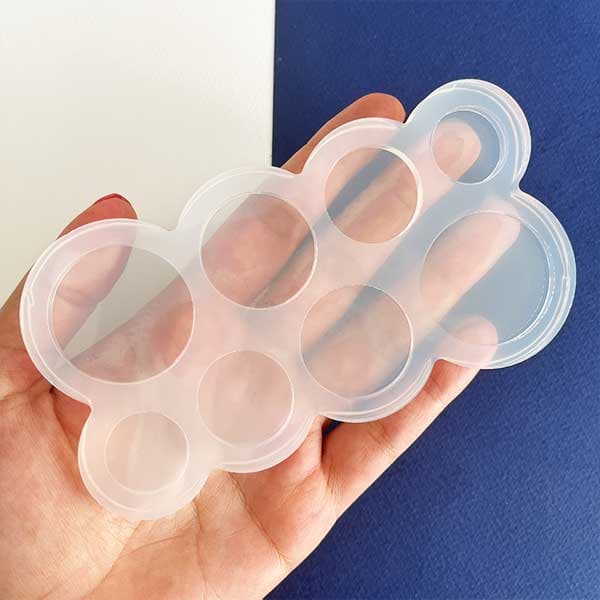 قالب سیلیکونی رزین مدل دایره 2 تا 3.5 سانتیمتر