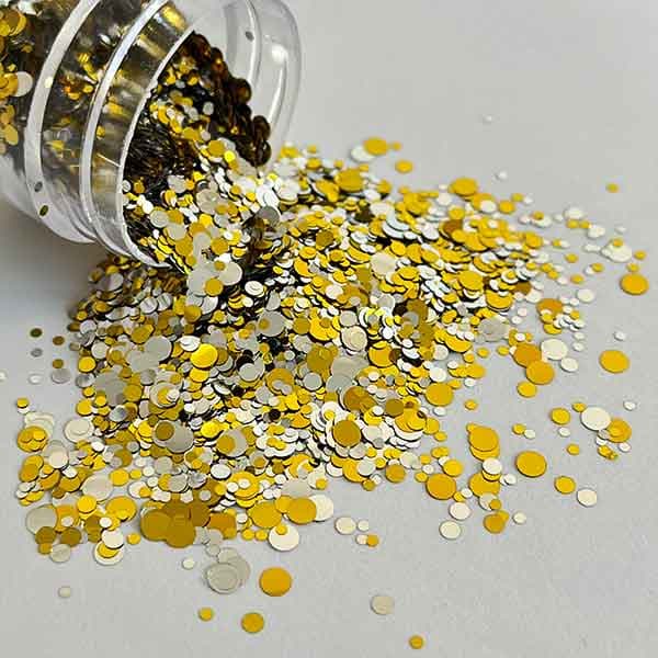 اکلیل مجیک فیلو مدل گرد طلایی نقره ای بسته 5 گرمی