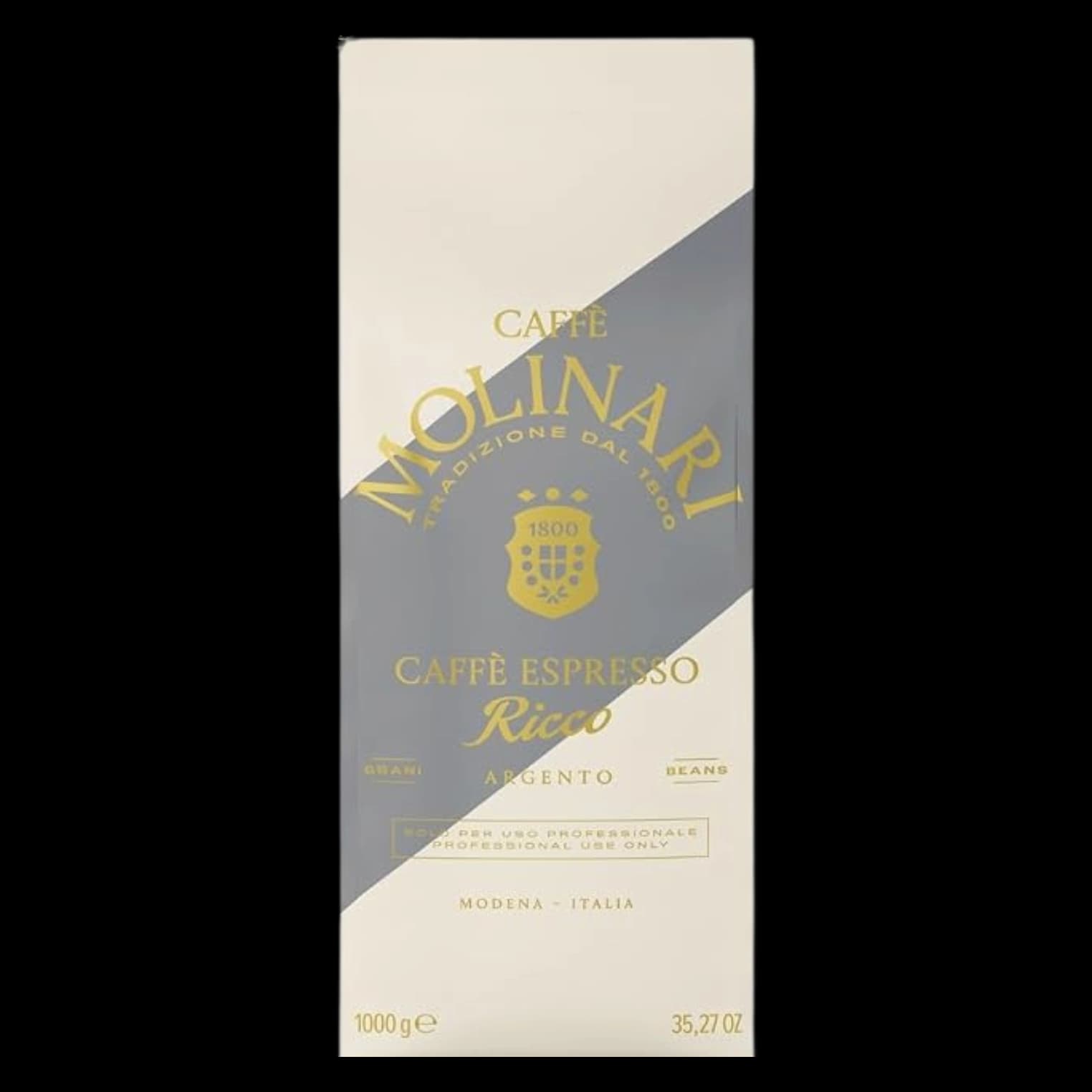 دانه قهوه مولیناری ریکو Molinari caffe espresso ricco