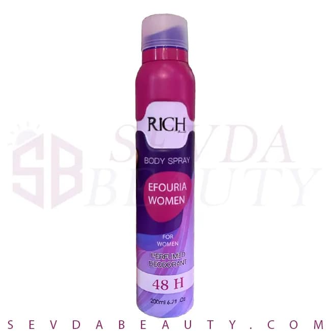 اسپری بدن زنانه خوشبو کننده ریچ Rich رایحه Efouria Women