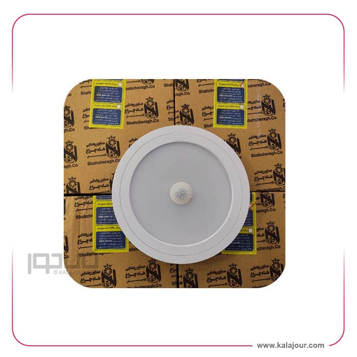 پنل گرد سنسور دار روکار روژان 18 وات – 170*42 شاه چراغ — تصویر ۳