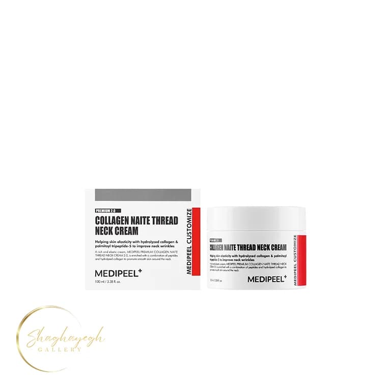 کرم گردن لیفتینگ و ضدچروک مدیپیل100ml مدل MEDIPEEL Collagen Naite Thread Neck Cream premium 2.0
