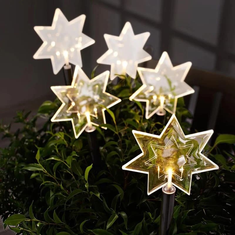 چراغ تزئینی مدل ستاره star5 مجموعه 5 عددی — تصویر ۲