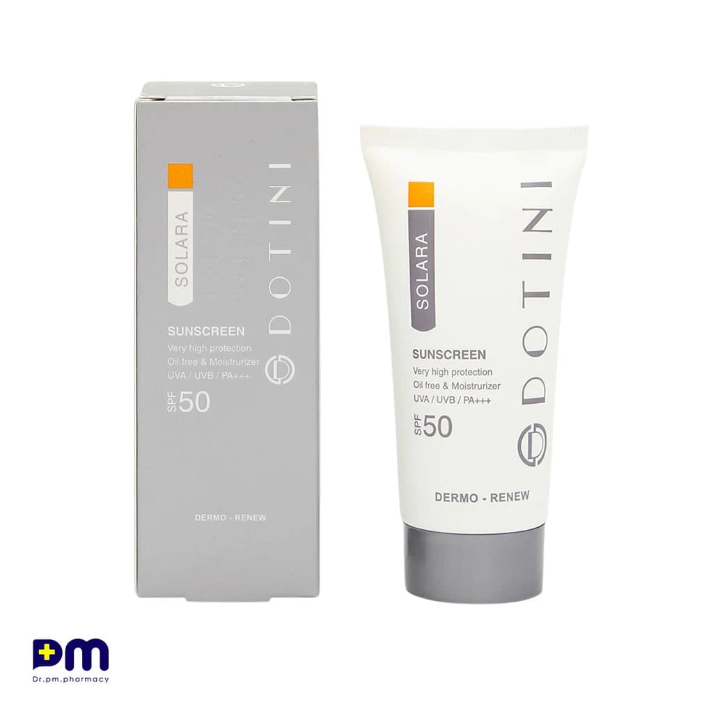 کرم ضد آفتاب فاقد چربی بیرنگ SPF50 دوتینی مناسب پوست چرب