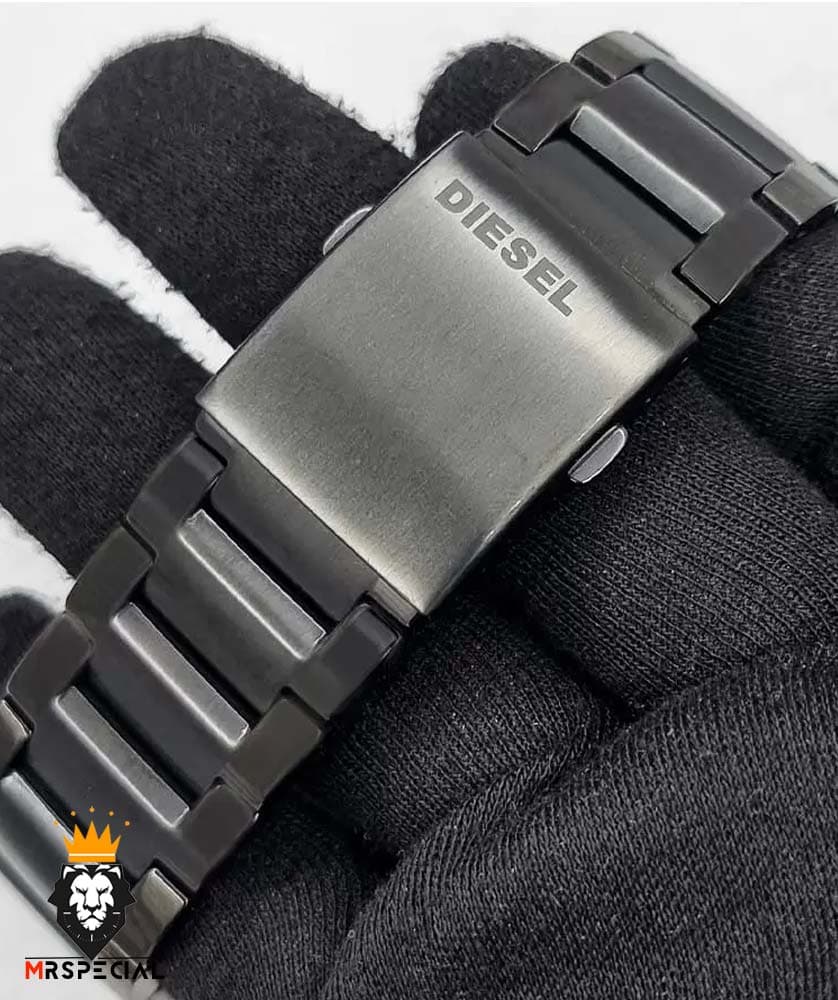 ساعت مچی مردانه دیزل هفت موتوره مشکی شیشه رنگی diesel MR.daddy 01628 — تصویر ۵