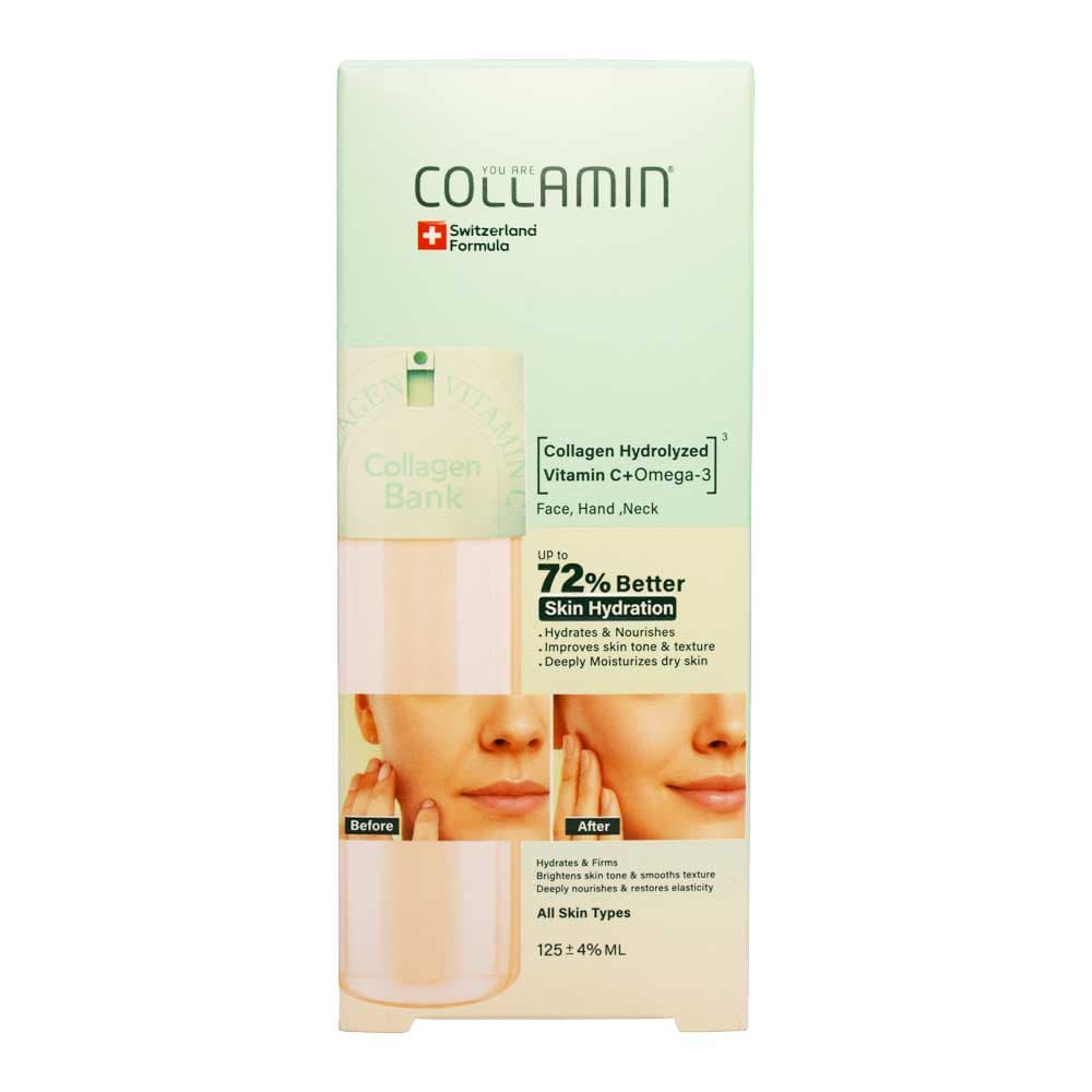 کرم کلاژن بانک کلامین COLLAMIN حاوی امگا 3 حجم 125 میلی لیتر