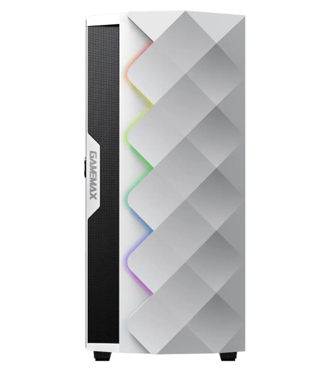 کیس گیمینگ گیم مکس Diamond White — تصویر ۳
