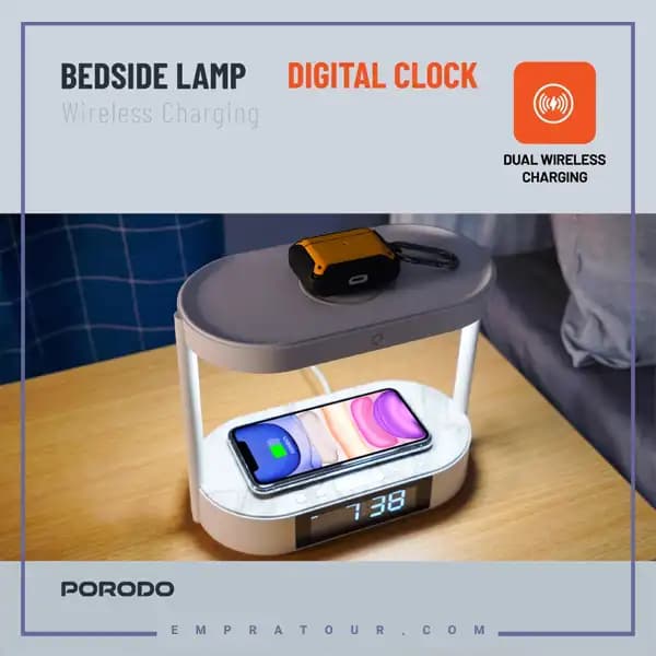 شارژر وایرلس و چراغ خواب پرودو PD-BLWCDC — تصویر ۴