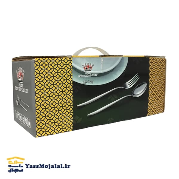سرویس قاشق چنگال SG نقره ای 30 نفره 143 پارچه — تصویر ۴