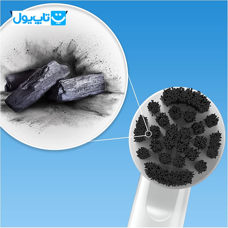 مسواک برقی اورال-بی Oral-B مدل Vitality دارای برس زغال فعال Charcoal Infused Bristles — تصویر ۴