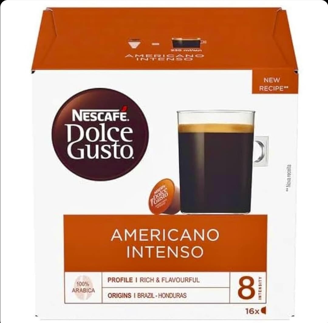 کپسول قهوه دولچه گوستو آمريكانو ١٦عددی Nescafé Dolce Gusto Americano Intenso (اورجینال)