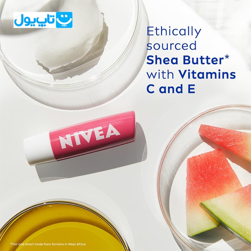 بالم لب رنگی نیوآ Nivea مدل Pinky Tinted با رایحه هندوانه حجم 4.8 گرم — تصویر ۴