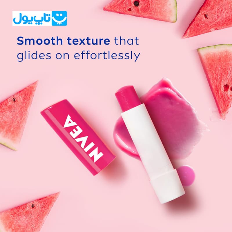 بالم لب رنگی نیوآ Nivea مدل Pinky Tinted با رایحه هندوانه حجم 4.8 گرم — تصویر ۳