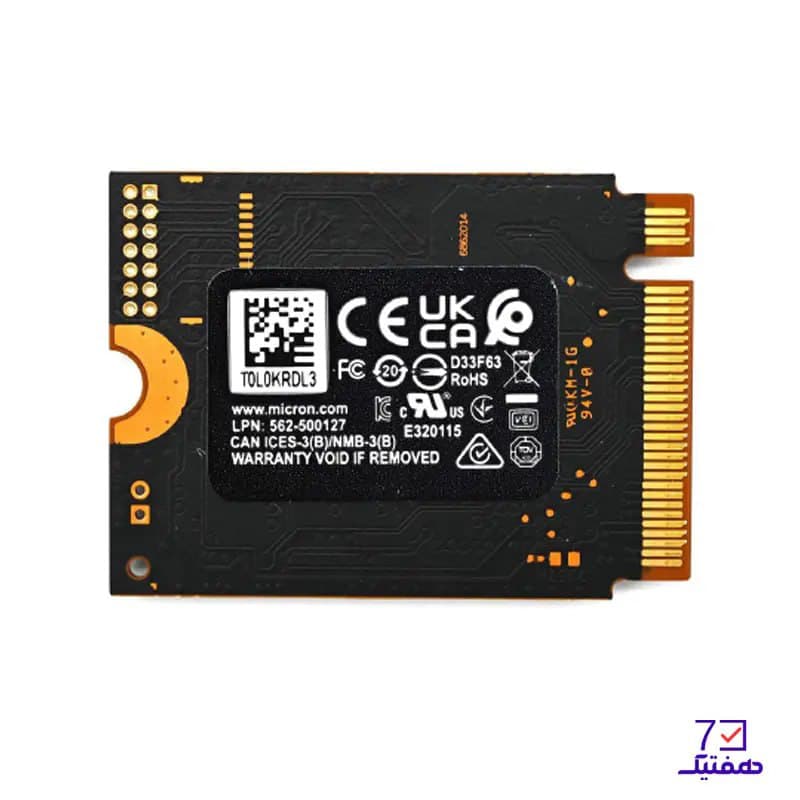 حافظه SSD M2 میکرون مدل Micron 2400A NVMe 2230 ظرفیت 1 ترابایت — تصویر ۲