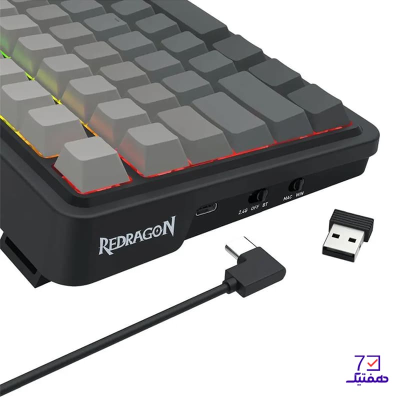 کیبورد بی سیم گیمینگ ردراگون Redragon EISA K686 SP PRO RGB — تصویر ۵
