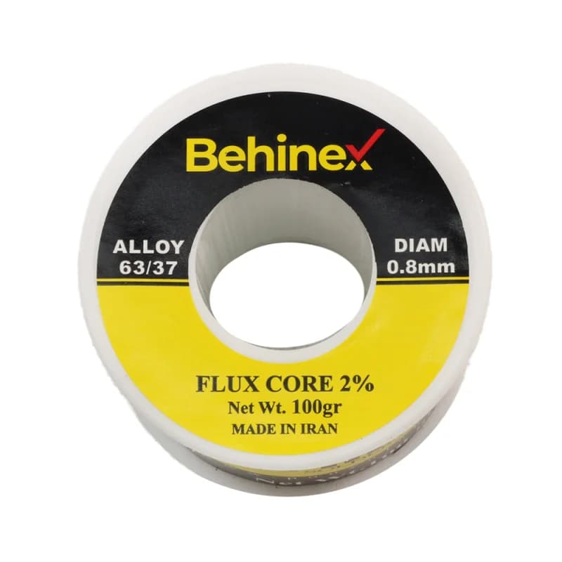 سیم لحیم Behinex بهینکس 100 گرم 0.8mm — تصویر ۳