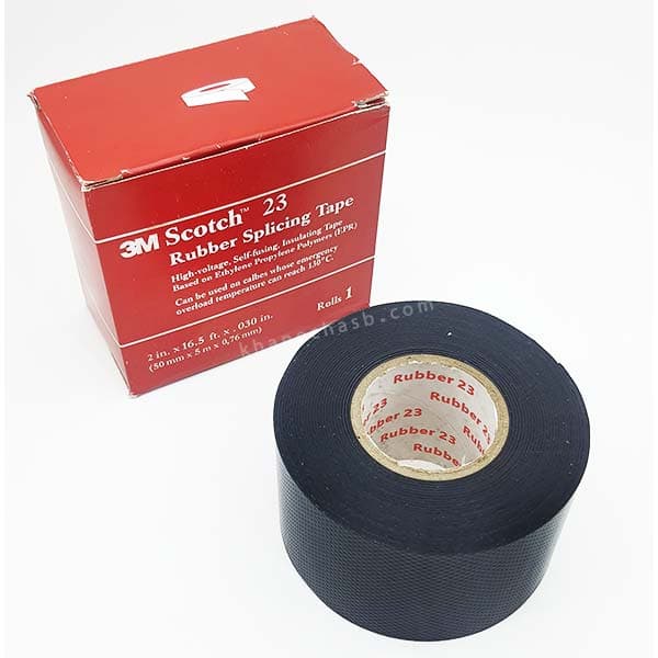 چسب برق اسکاچ تری ام 3M Scotch 23 عرض 4 سانتی متر — تصویر ۳