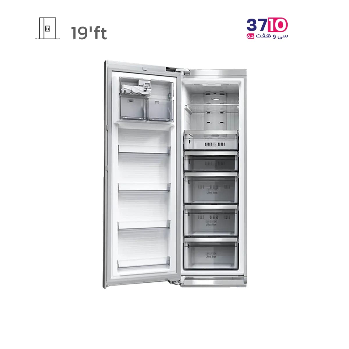 فریزر دوو DAEWOO مدل SFi-20MW سفيد متاليك سری شیلا هوشمند IOT — تصویر ۲